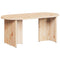vidaXL Coffee Table Natural 80 x 39.5 x 35 cm Solid pine wood