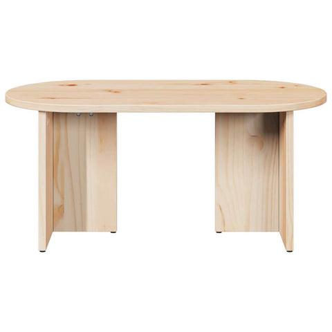 vidaXL Coffee Table Natural 80 x 39.5 x 35 cm Solid pine wood