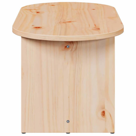 vidaXL Coffee Table Natural 80 x 39.5 x 35 cm Solid pine wood