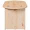 vidaXL Coffee Table Natural 80 x 39.5 x 35 cm Solid pine wood