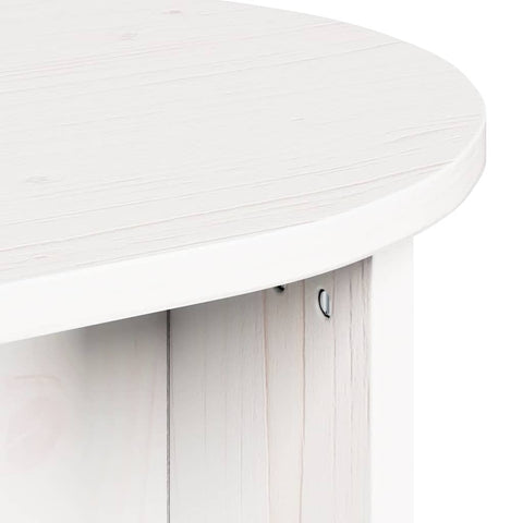 vidaXL Coffee Table White 80 x 39.5 x 35 cm Solid pine wood