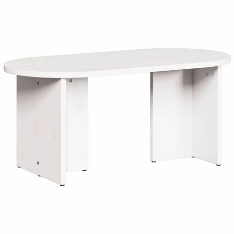vidaXL Coffee Table White 80 x 39.5 x 35 cm Solid pine wood