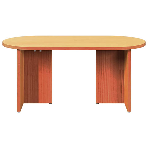 vidaXL Coffee Table Wax brown 80 x 39.5 x 35 cm Solid pine wood