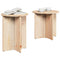 vidaXL Coffee Table 2 pcs Natural Solid pine wood