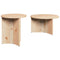 vidaXL Coffee Table Set 2 pcs Natural Solid pine wood