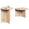 vidaXL Coffee Table Set 2 pcs Natural Solid pine wood