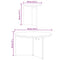 vidaXL Coffee Table Set 2 pcs Natural Solid pine wood