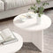 vidaXL Coffee Table Set 2 pcs White Solid pine wood