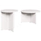 vidaXL Coffee Table Set 2 pcs White Solid pine wood