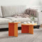 vidaXL Coffee Table Set 2 pcs Wax brown Solid pine wood