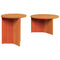 vidaXL Coffee Table Set 2 pcs Wax brown Solid pine wood