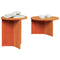 vidaXL Coffee Table Set 2 pcs Wax brown Solid pine wood