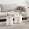 vidaXL Coffee Table Set 2 pcs White Solid pine wood