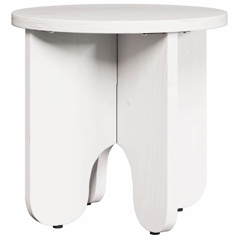 vidaXL Coffee Table Set 2 pcs White Solid pine wood