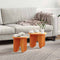 vidaXL Coffee Table Set 2 pcs Wax brown Solid pine wood
