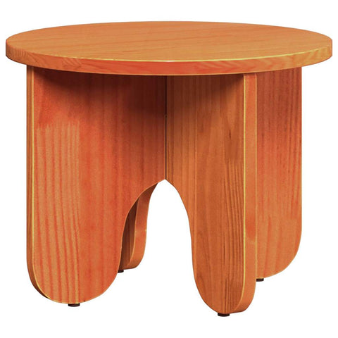 vidaXL Coffee Table Set 2 pcs Wax brown Solid pine wood