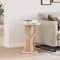 vidaXL Side Table Natural Solid pine wood