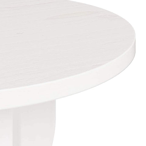 vidaXL Side Table White 39.5 x 39.5 x 53.5 cm Solid pine wood