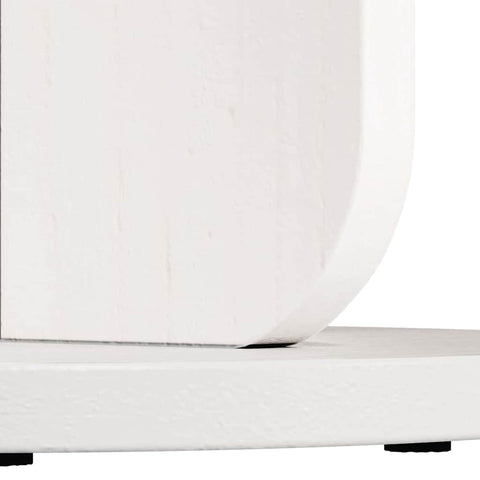 vidaXL Side Table White 39.5 x 39.5 x 53.5 cm Solid pine wood