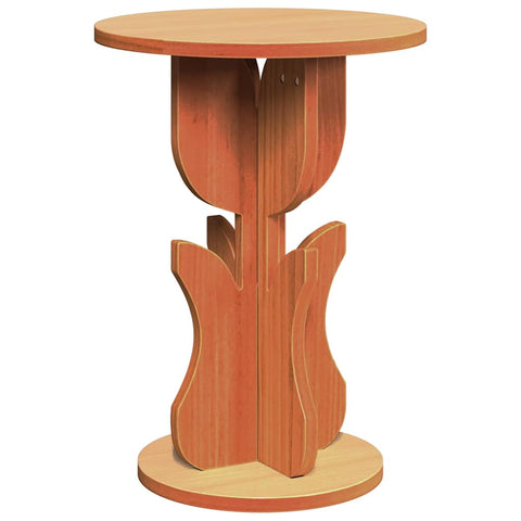vidaXL Side Table Wax brown 39.5 x 39.5 x 53.5 cm Solid pine wood