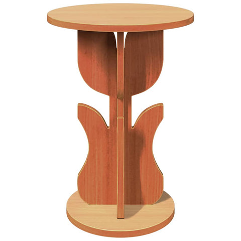 vidaXL Side Table Wax brown 39.5 x 39.5 x 53.5 cm Solid pine wood