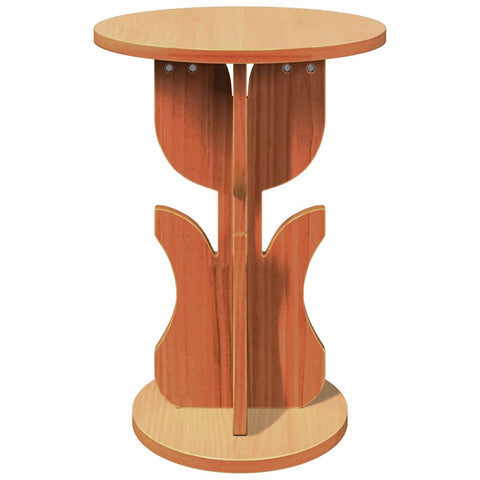 vidaXL Side Table Wax brown 39.5 x 39.5 x 53.5 cm Solid pine wood