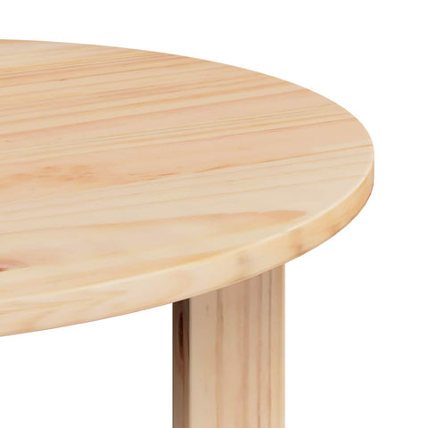 vidaXL Coffee Table 2 pcs Natural 47.5 x 47.5 x 27 cm Solid Pine wood