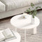 vidaXL Coffee Table Set 2 pcs White 47.5 x 47.5 x 27 cm