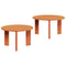 vidaXL Coffee Table Set 2 pcs Wax brown 47.5 x 47.5 x 27 cm