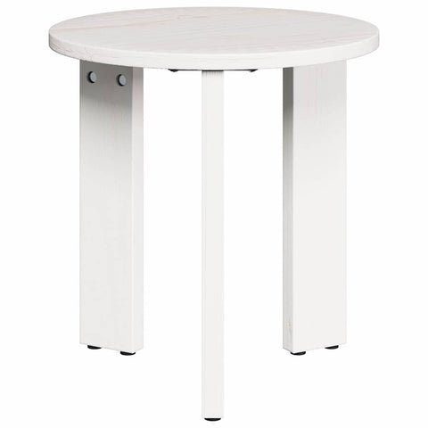 vidaXL Coffee Table 3 pcs White 47.5 x 47.5 x 27 cm Solid pine wood
