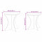 vidaXL Coffee Table 2 pcs Natural Solid pine wood
