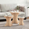 vidaXL Coffee Table 3 pcs Natural Solid pine wood
