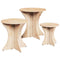 vidaXL Coffee Table 3 pcs Natural Solid pine wood