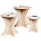 vidaXL Coffee Table 3 pcs Natural Solid pine wood