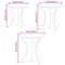 vidaXL Coffee Table 3 pcs Natural Solid pine wood