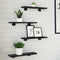 vidaXL Bookshelf Boards 4 pcs Black Oak 40x10x1.5 cm Engineered Wood