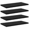 vidaXL Bookshelf Boards - 4 pcs in Black Oak, 40x20x1.5 cm, made from engineered wood.