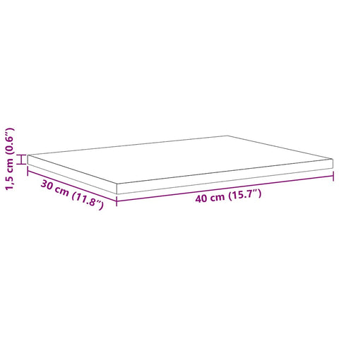 vidaXL Shelf Boards, 4 Pieces, Black Oak, 40x30x1.5 cm, Made from Engineered Wood