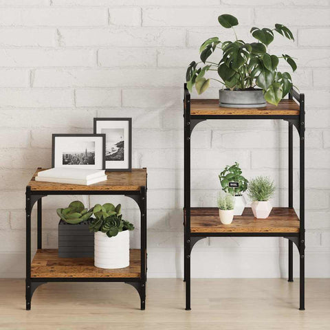 vidaXL Shelf Boards 4 Pack - Old Wood - 40x40x1.5 cm - Made from Engineered Wood
