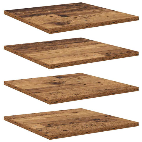 vidaXL Shelf Boards 4 Pack - Old Wood - 40x40x1.5 cm - Made from Engineered Wood