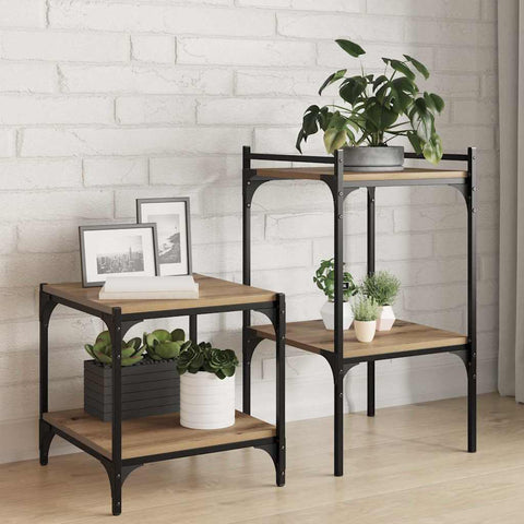 vidaXL Bookshelf Boards, 4 pcs, Artisan Oak, 40x40x1.5 cm, Engineered Wood