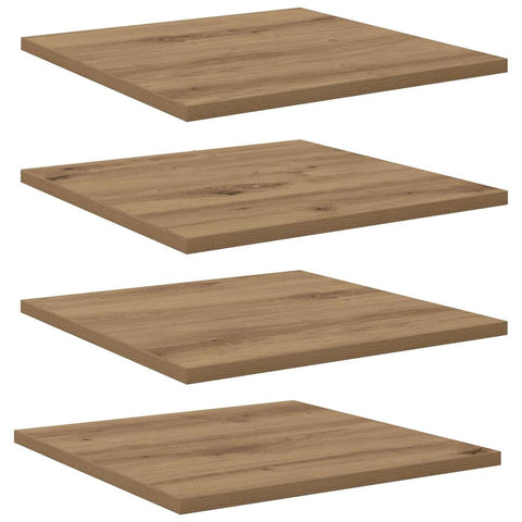 vidaXL Bookshelf Boards, 4 pcs, Artisan Oak, 40x40x1.5 cm, Engineered Wood