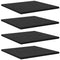 vidaXL Bookshelf Boards - 4 pcs, Black Oak, 40x40x1.5 cm, Made from engineered wood.