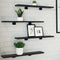 vidaXL Bookshelf Shelves - 4 Pack in Black Oak, 60x10x1.5 cm - Made from Engineered Wood
