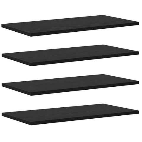 vidaXL Shelving Boards - Pack of 4 in Black Oak, 60x30x1.5 cm, made from engineered wood
