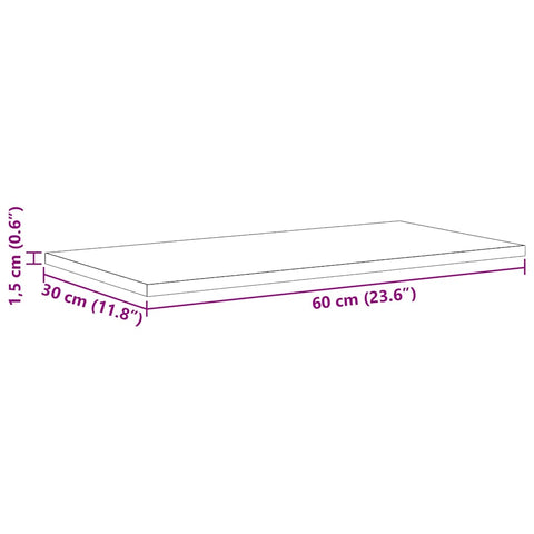 vidaXL Shelving Boards - Pack of 4 in Black Oak, 60x30x1.5 cm, made from engineered wood