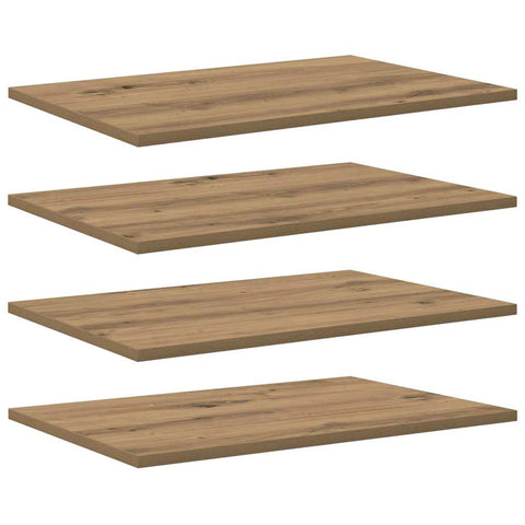 vidaXL Shelf with Shelf with Storage 4 pcs Brown Particle board