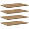 vidaXL Shelf with Shelf with Storage 4 pcs Brown Particle board