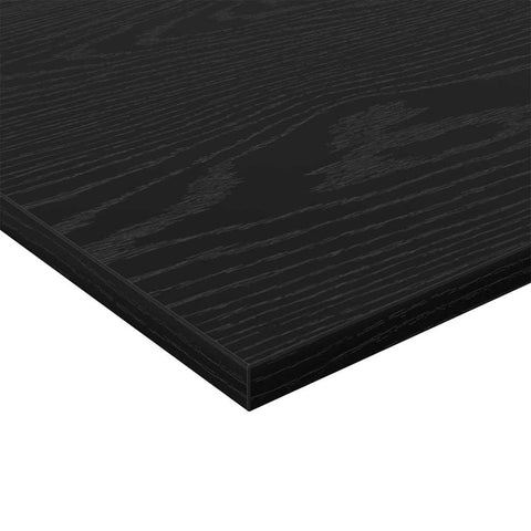 vidaXL Shelf with Shelf with Storage 4 pcs Black Particle board