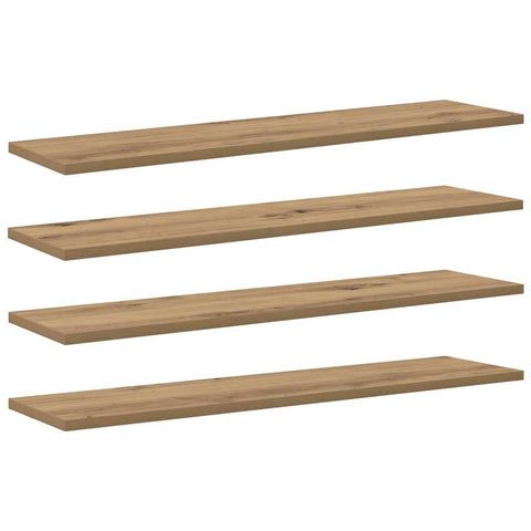 vidaXL Shelf with Shelf with Storage 4 pcs Brown Particle board